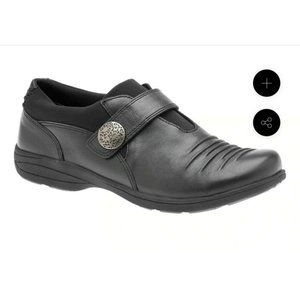 Abeo  3545 Slip On Comfort Shoes Black  Women's Size US6.5